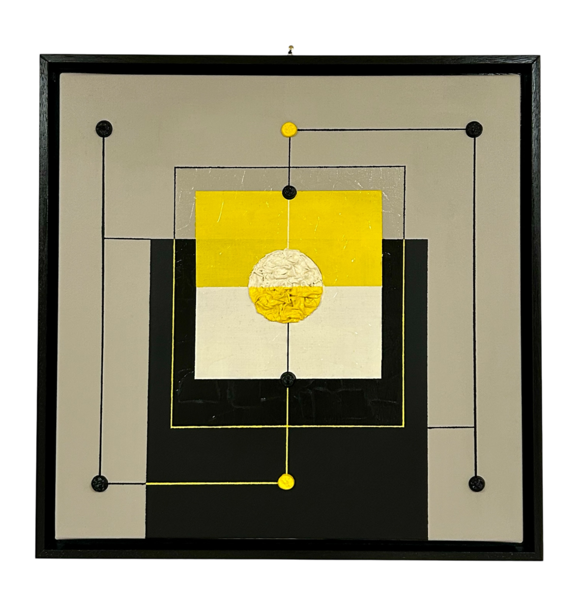 Claudia Massolini, Il sole, Acrilico su tela, 50x50cm, 2025