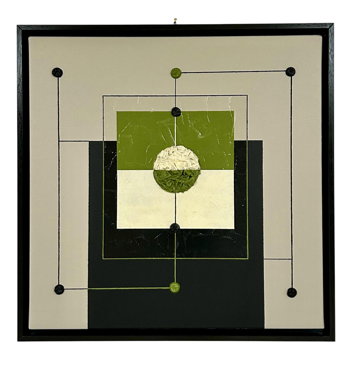 Claudia Massolini, La Terra, Acrilico su tela, 50x50cm, 2025