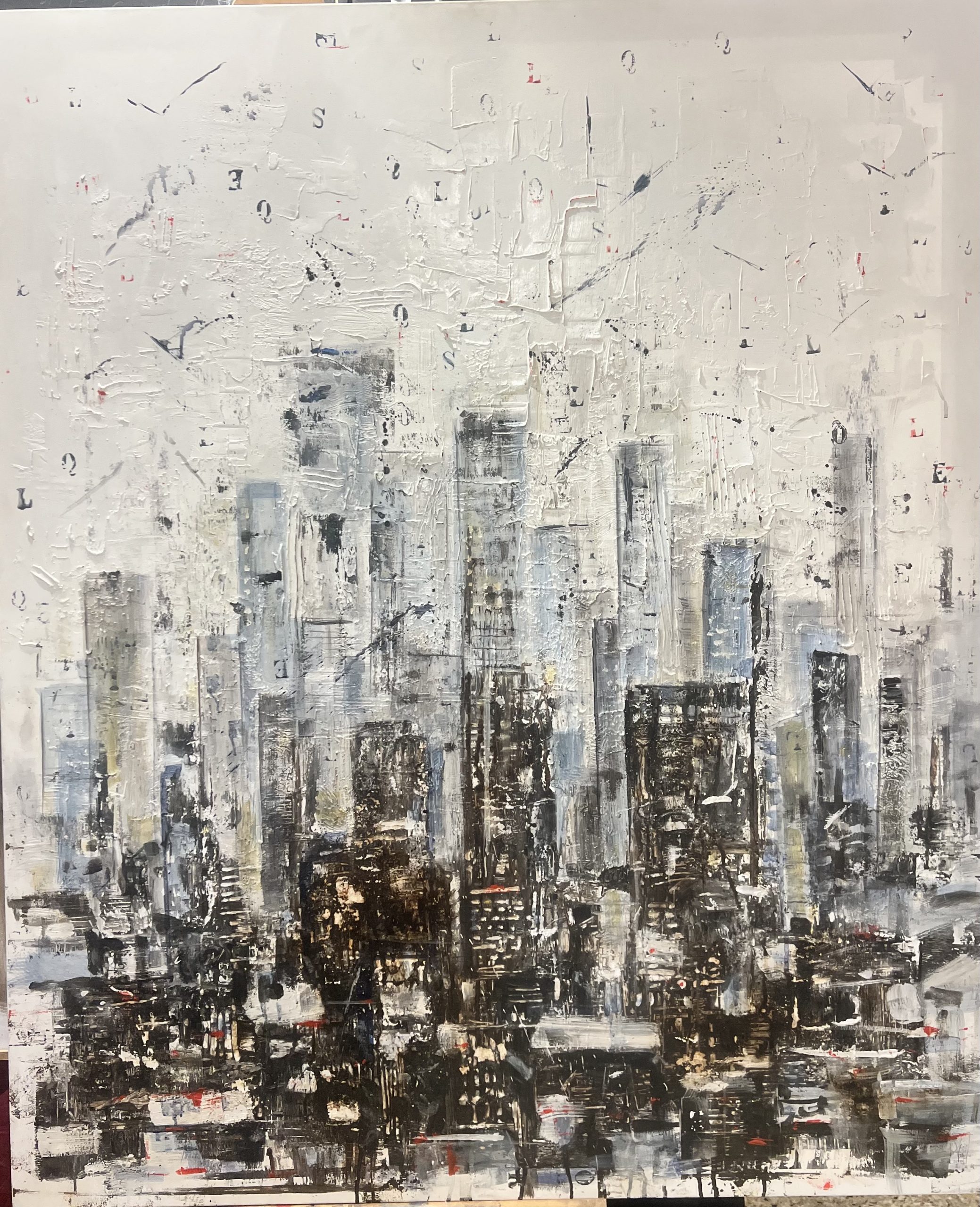 Luisa Vailati Città 1, Acrilico su tela, 100x120cm
