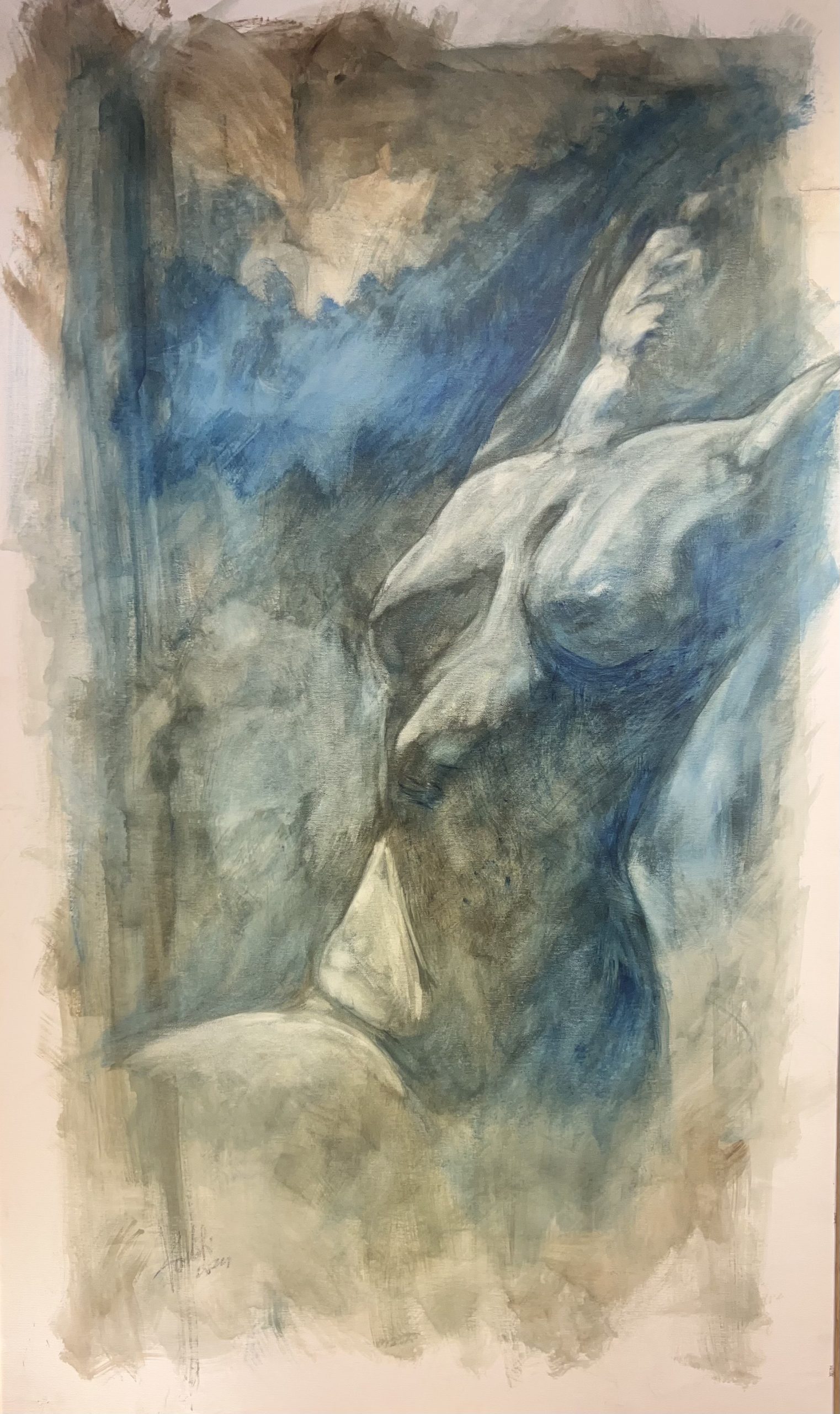 Luisa Vailati Moonlight Shadow, Olio su tela, 80x130cm