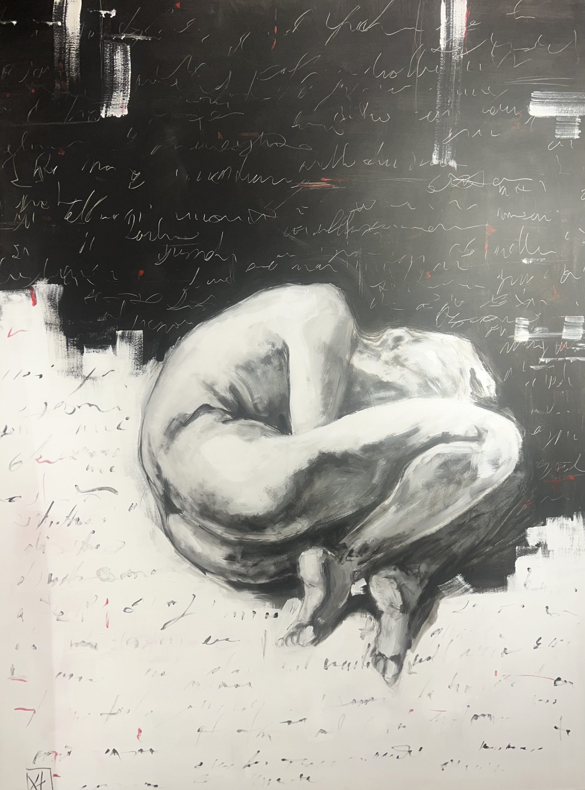 Luisa Vailati Nudo 2, Acrilico su tela, 90x120cm